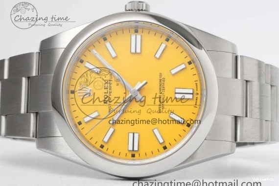 Perpetual Yellow 124300 KING Steel 904L Bracelet Best 1:1 on VR3230 SS Edition Oyster Dial 41mm 1225